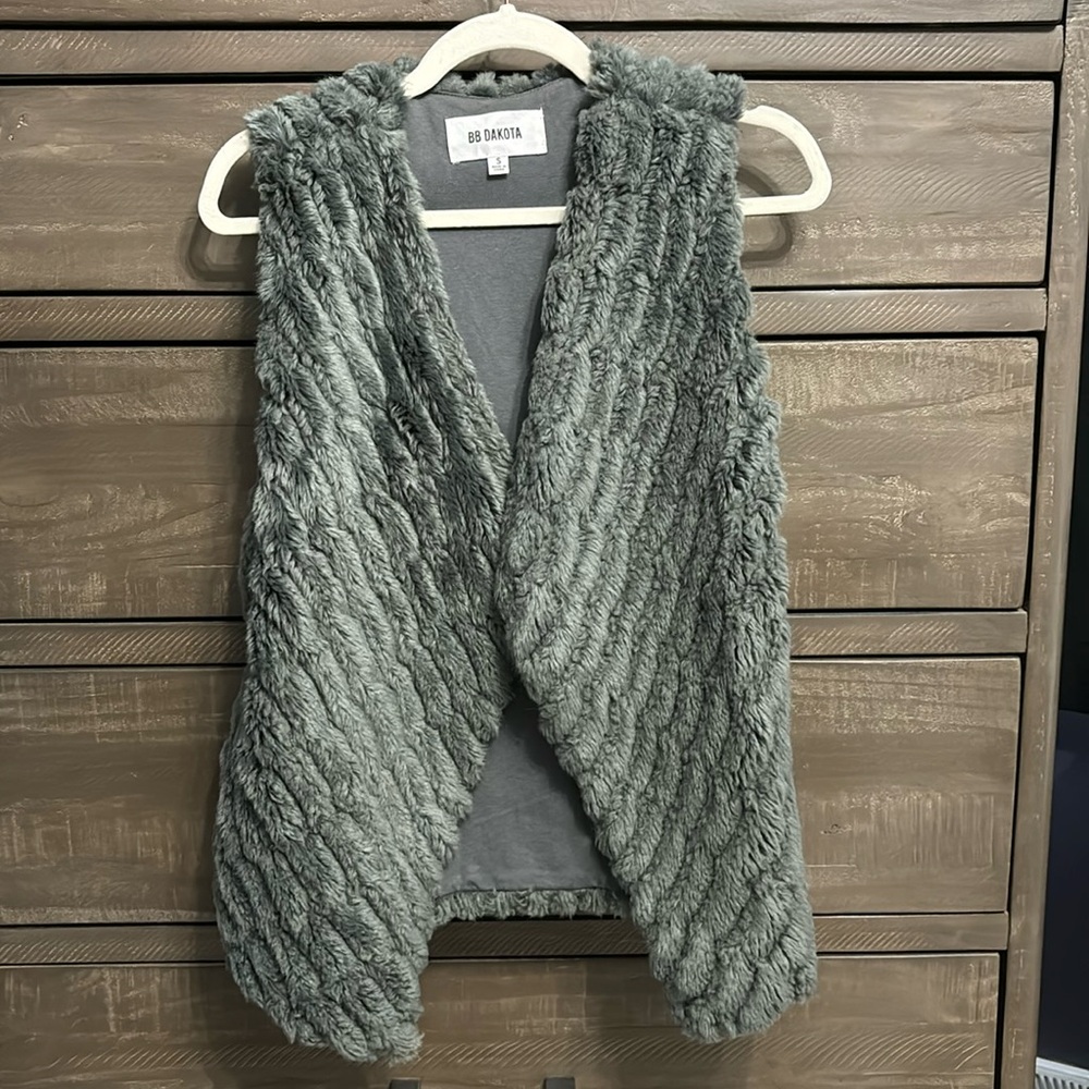 Faux fur vest